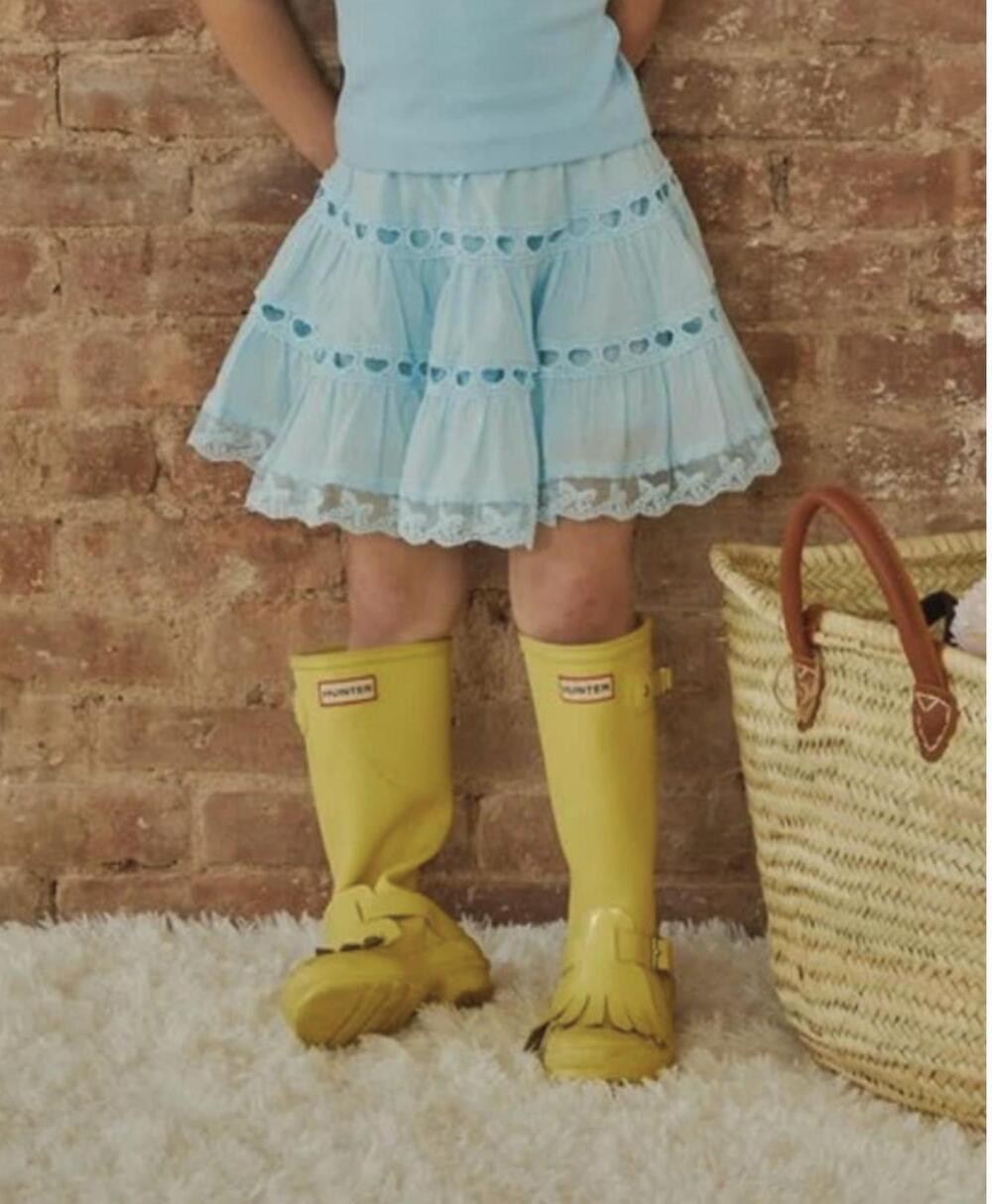 NEW THEME kids sofia mini skirt in pastel blue